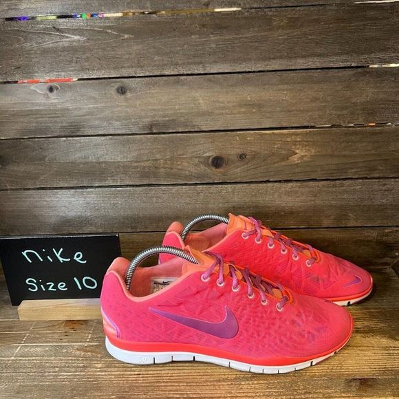 Nike Shoes - Womens Nike‎ Free TR Fit 3 555158-603 Pink Running Shoes Sneakers Size 10 M GUC